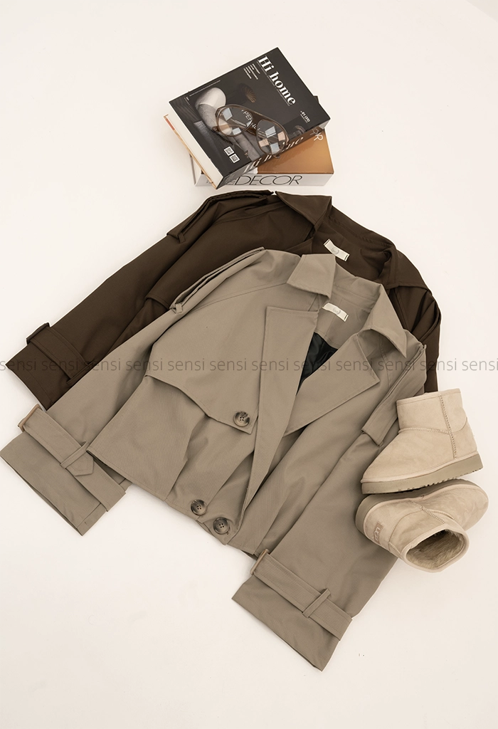 ترنچ کت پایین پیله کد1004623